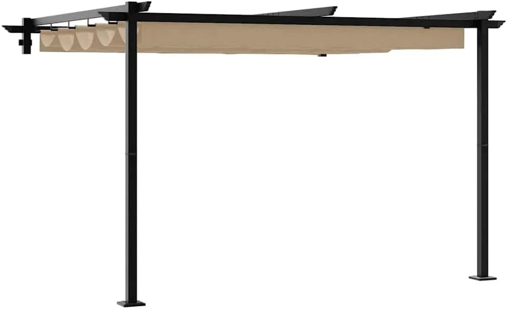 Tonnelle de, dimensions 300 x 300 cm, jardin pliable en polyester résistant aux intempéries avec cadre en acier, design moderne pour terrasse, balcon