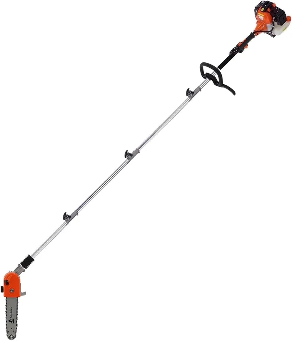 Modèle Élagueuse thermique sur perche avec tête orientable cm3 GT GARDEN, longueur 4.15 mètres, 52, 3 CV