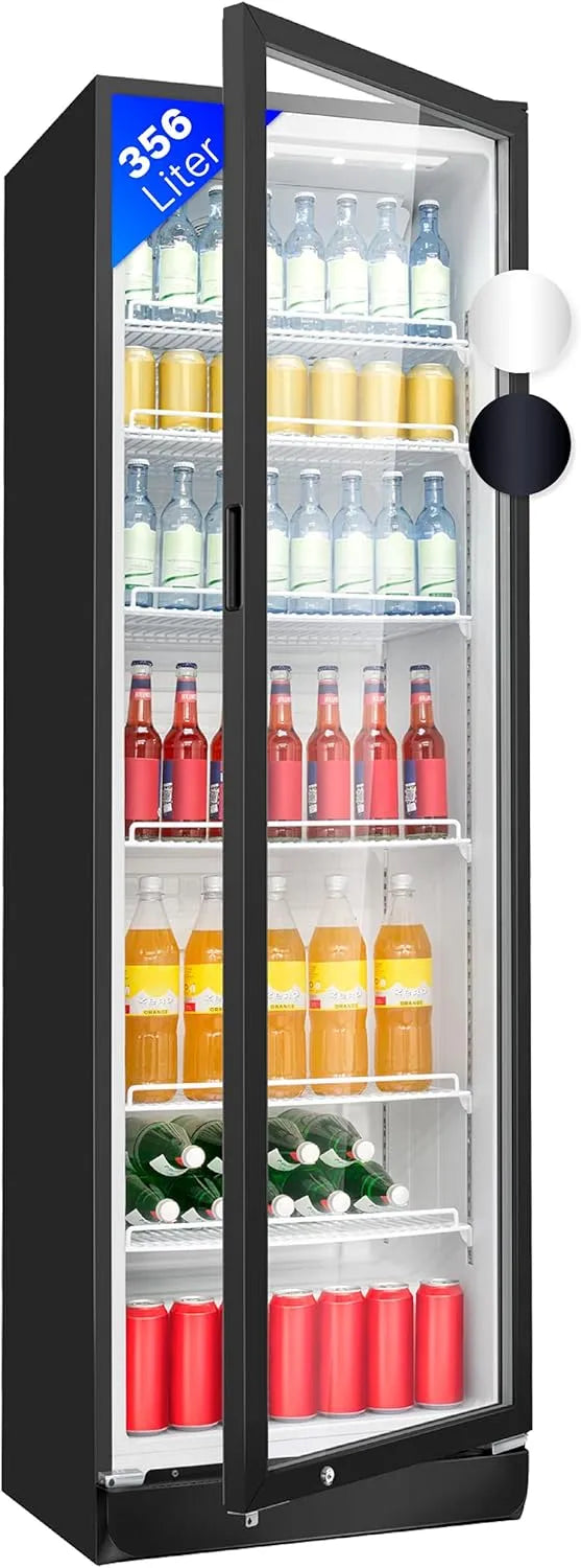 Bomann réfrigérateur KSG7351, Eclairage intérieur LED, finition noire, pour boissons 347L