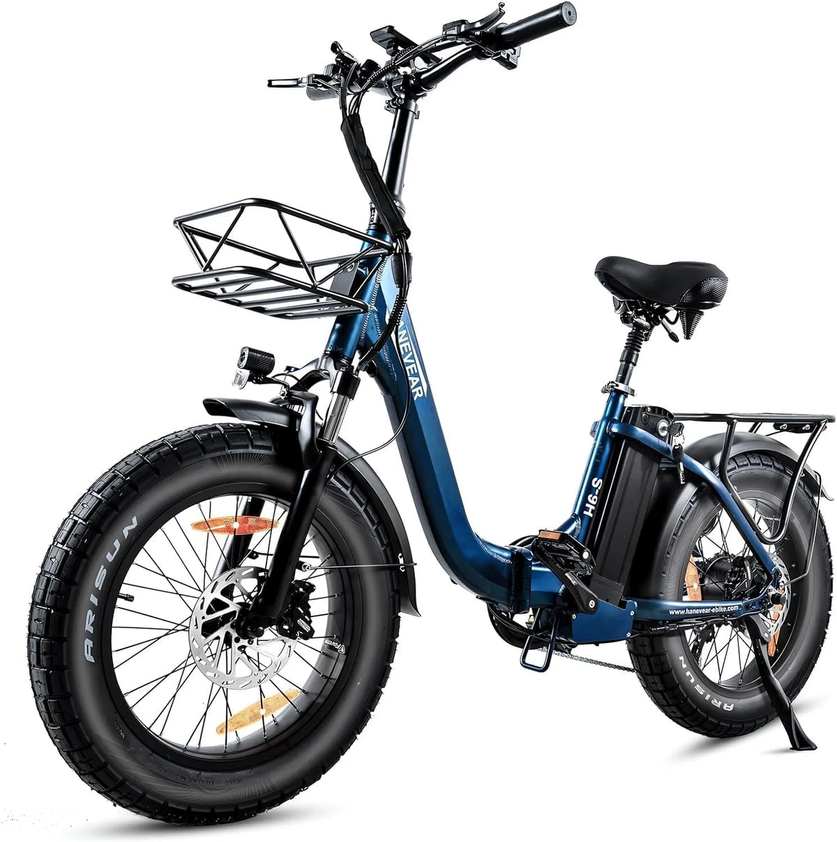 Vélo électrique, Fat Bike Electrique 20 Pouces avec Batterie Lithium 48V, 24Ah, Pliable, E-Bike Urbain pour Adulte