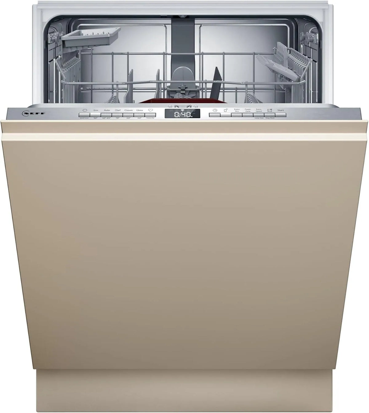 Neff lave-vaisselle S155EBX16E, 42 dB, N 50, intelligent, à intégration totale, séchage à, largeur 60 cm, 13 places, fabriqué en Allemagne