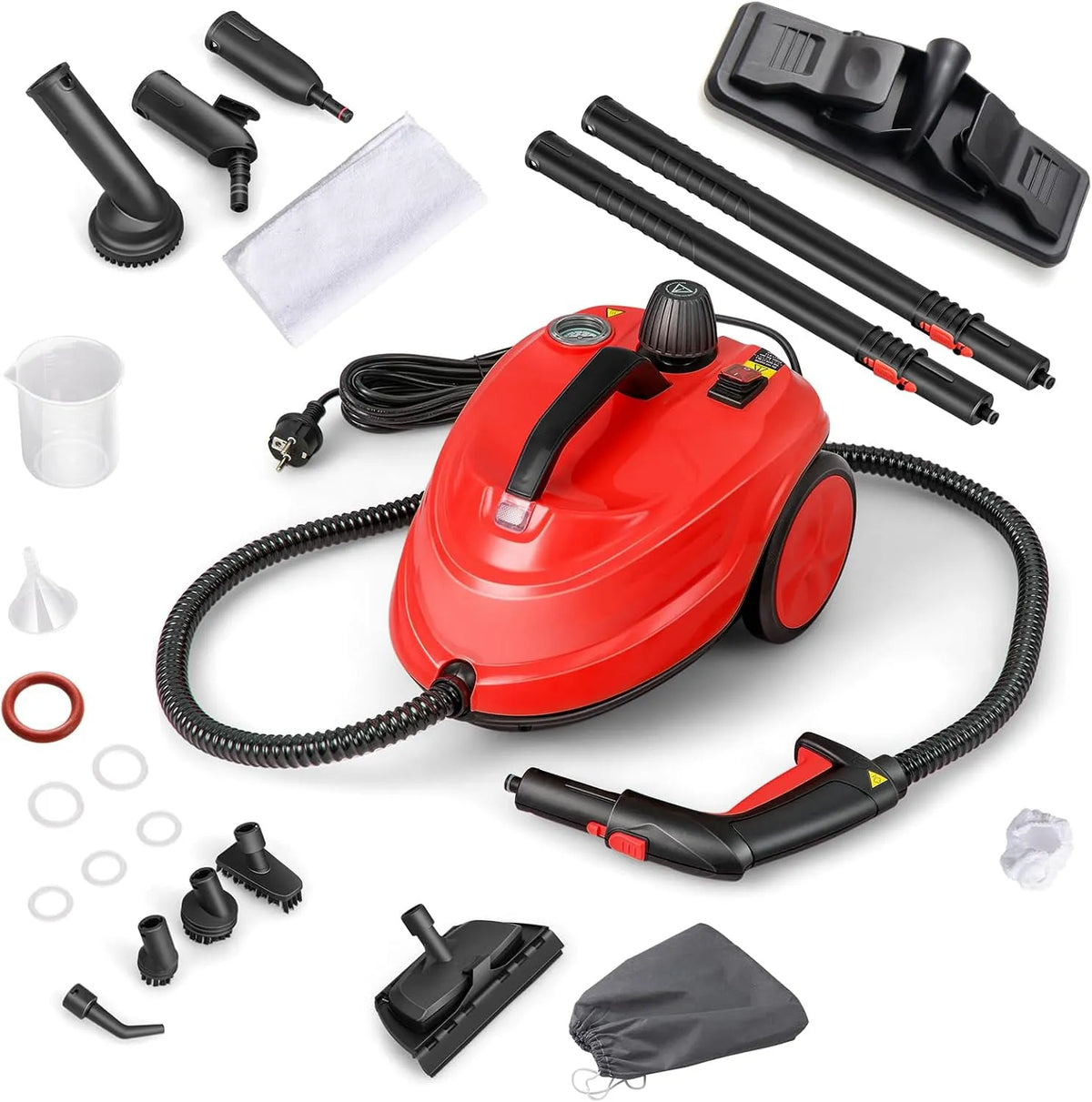 Canapé, Pression Max 5 Bar, SOARS Nettoyeur Vapeur Puissant 2000W,14 Accessoires, Temp. 160°C, Chauffe Rapide 8 Min, Réservoir 1.8L, Surface 108 m²