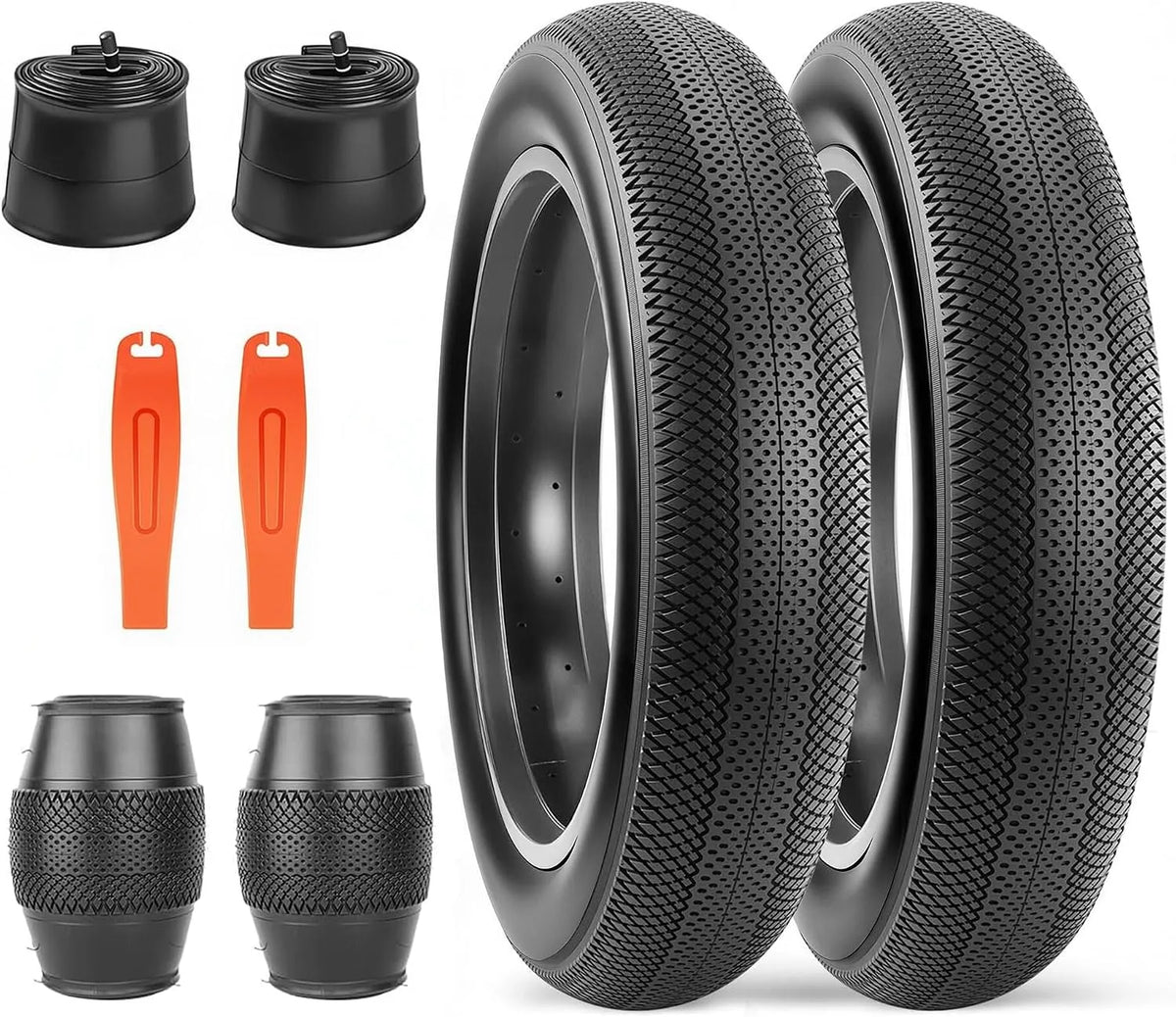 Vélo électrique, ZUKKA Fat Pneu de 20/26 x 4.0 Heavy Duty 20' 26' Pneu pour Pliable Compatible, avec Wide Mountain Snow Bicycle, Fat Bike Tires