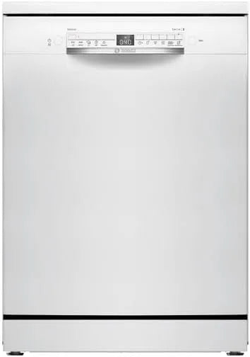 Bosch lave-vaisselle SMS2HTW06E, série 2, 13 services, 60 cm de large, libre, demi-charge, silencieux, finition blanche