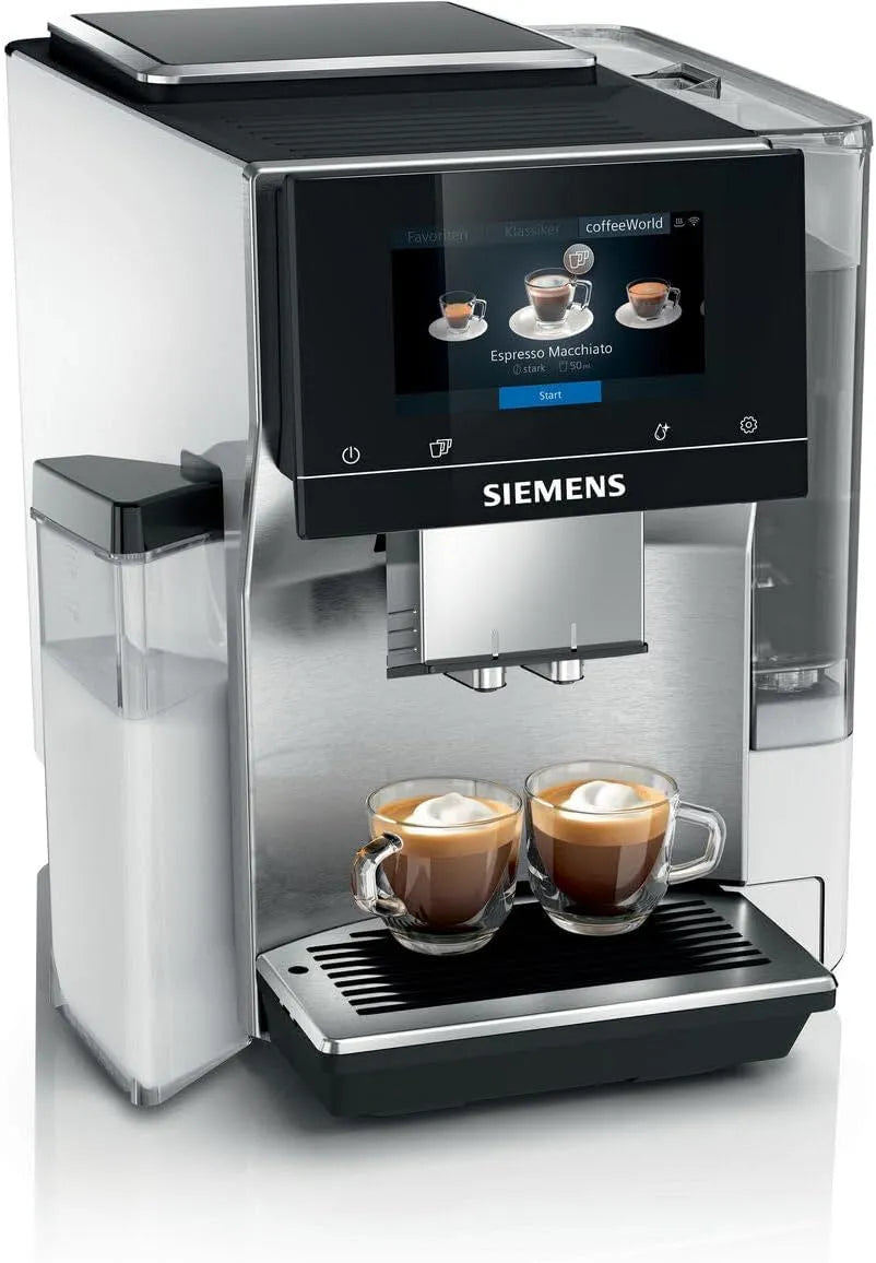Siemens modèle, Machine a Cafe Expresso broyeur TQ705R03 EQ.700, 20 recettes, 6 moutures, 3 températures, INTEGRAL, Ecran tactile, bac a grains