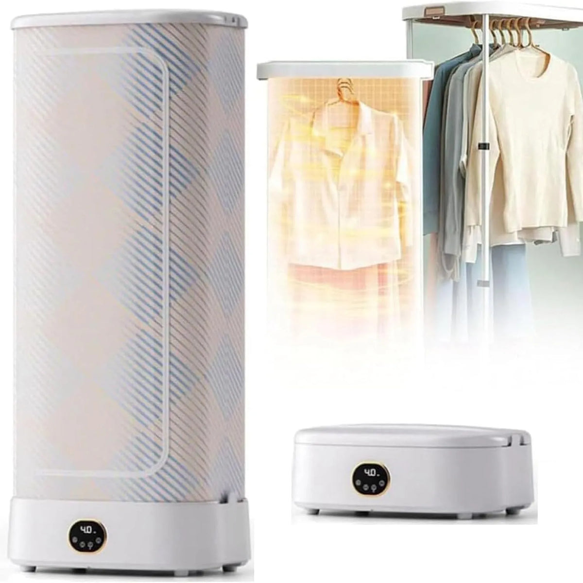 Portable Mini SéChoir, L'Appartement, SéChoir éLectrique Pliable à Double Couche, IdéAl Pour Les Voyages, Le Camping Car, La Maison