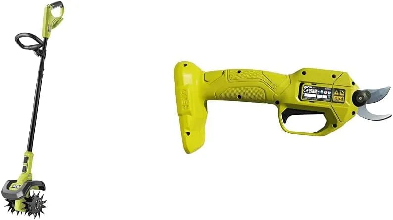 Ryobi modèle, Profondeur de Travail 20/10 cm SK5, Bineuse 18V One+, Lames Bypass Chromées en Acier Carbone Japonais, Largeur