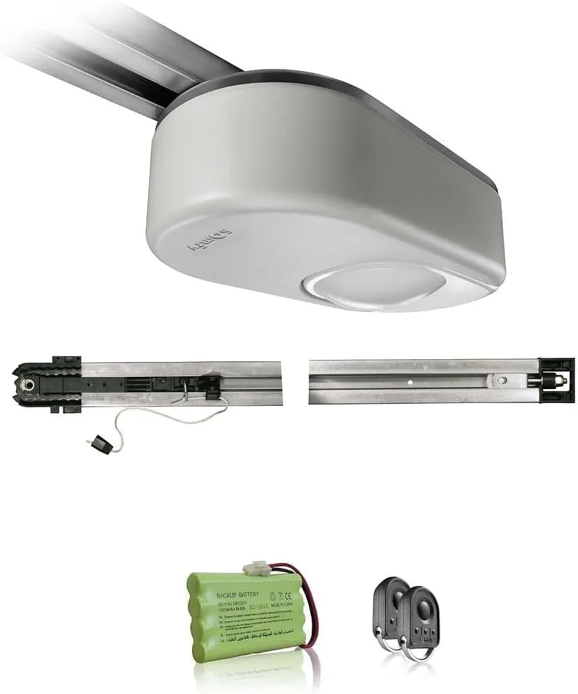 Modèle porte de garage Dexxo Smart 800 io 12m2 Motorisation pour, Livrée avec 2 télécommandes, Pack chaine, Jusqu'à
