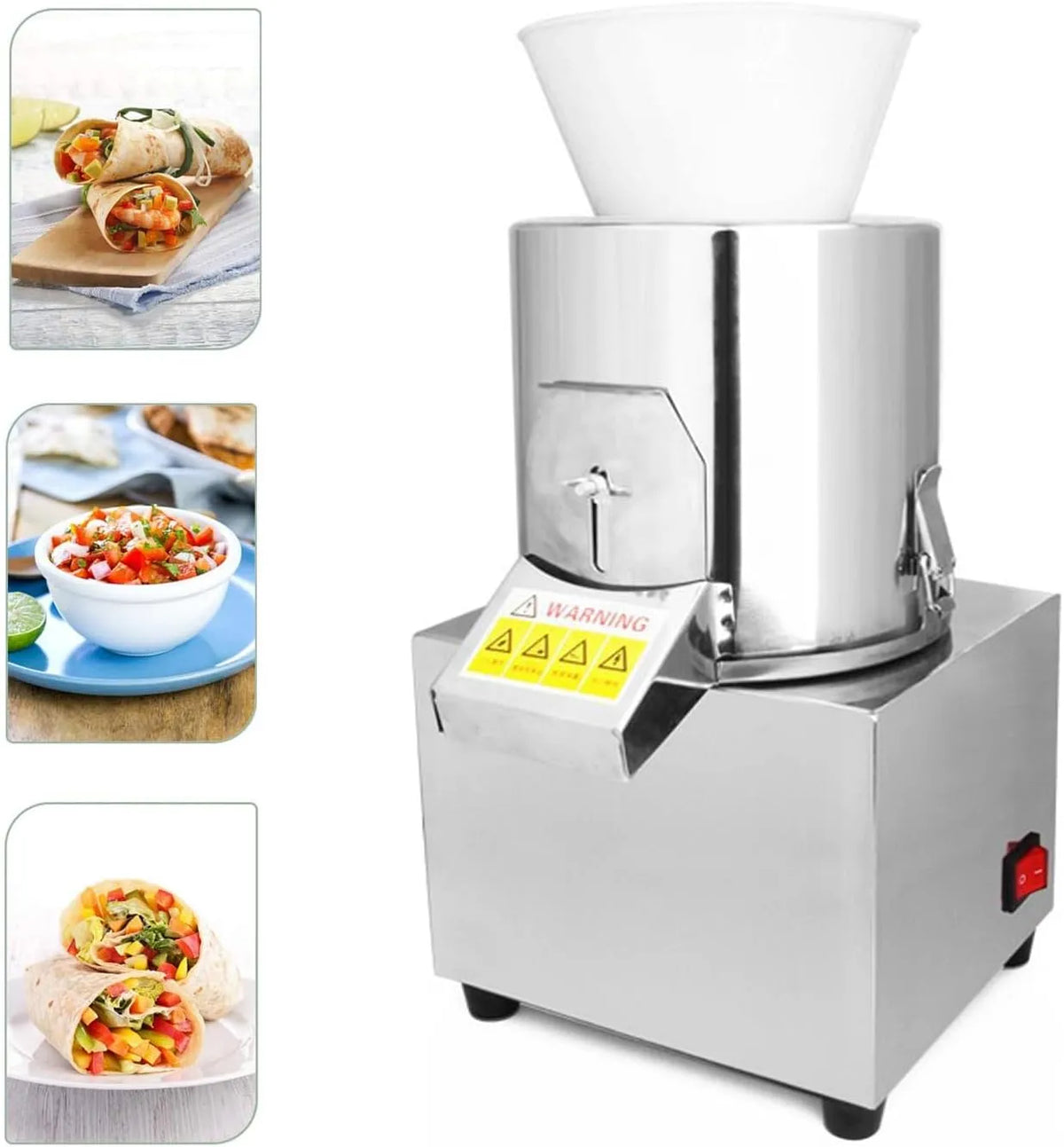 Modèle 40-60kg 40-60kg 40-60kg/h Hachoir Électrique, Professionnel 400W, tension 220V, puissance 400W, Idéal pour Restaurants, Facile à Nettoyer
