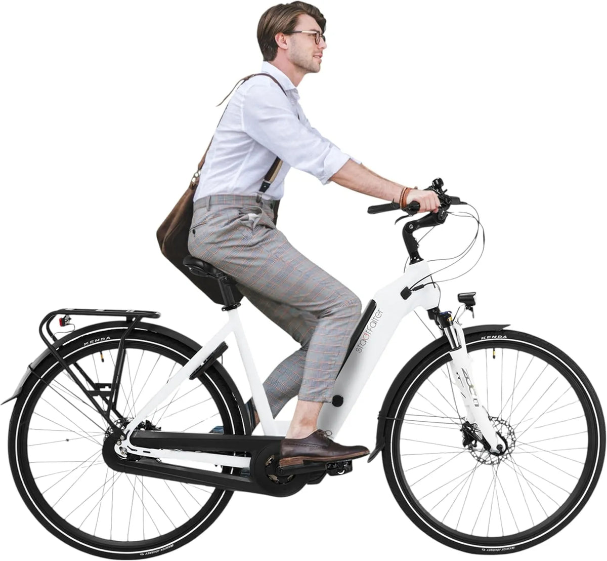 Vélo électrique B14 AsVIVA Stadtfalter, Vélo hollandais Haut de Gamme, 28', Confort & autonomie 120 km, VAE Urbain Moteur Central, Femme, Homme