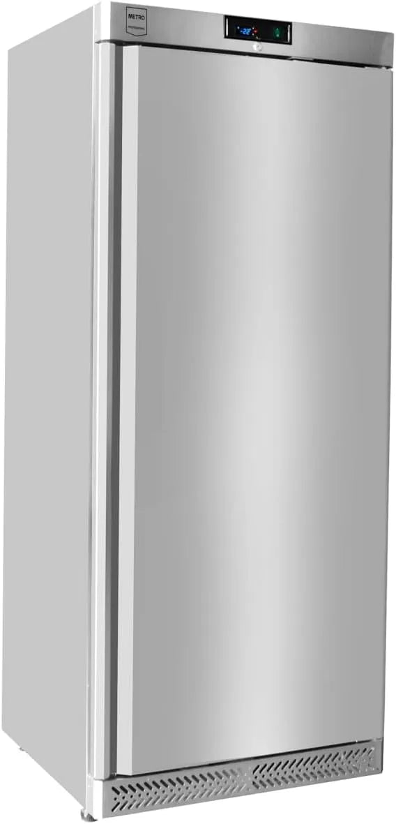 Congélateur GFR6400 METRO Professional, capacité 240 L, puissance 480 W, dimensions 59.5x64x188.5cm, acier inoxydable, serrure, finition argentéeé