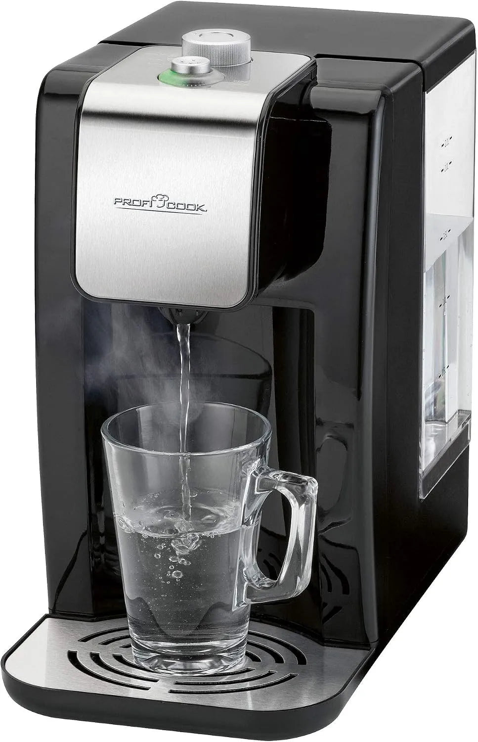 Bouilloire électrique PC-HWS 1168, eau chaude en 3 secondes, capacité de 2,2 litres, 2600 watts, Distributeur d'eau chaude ProfiCook