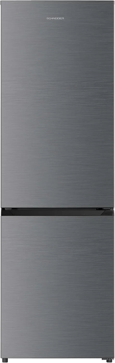 Réfrigérateur SCCB400NFXE Schneider, combiné 400L Inox