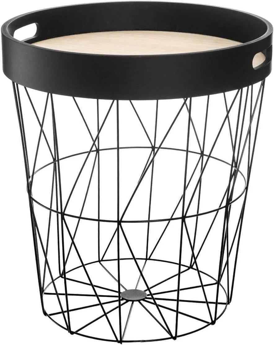 Table D35, d'appoint Kumi Plateau finition noire cm