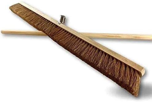 Type cantonnier modèle 2090Mx10 Balai d'atelier, Douille métal boulonnée Ø 28 mm, Piste Extérieur, avec Manche, Longueur 100 cm, Lot de 10, Kibros