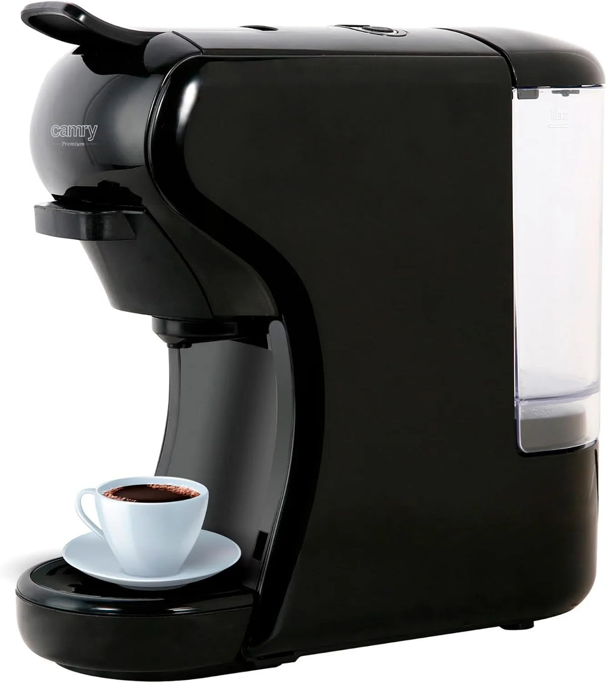 Nespresso machine à café CR 4414, Camry à capsules avec 0,6 l Wasserta 19, puissance 3000 W, Utilisation facile à 3 boutons, Lavazza et plus