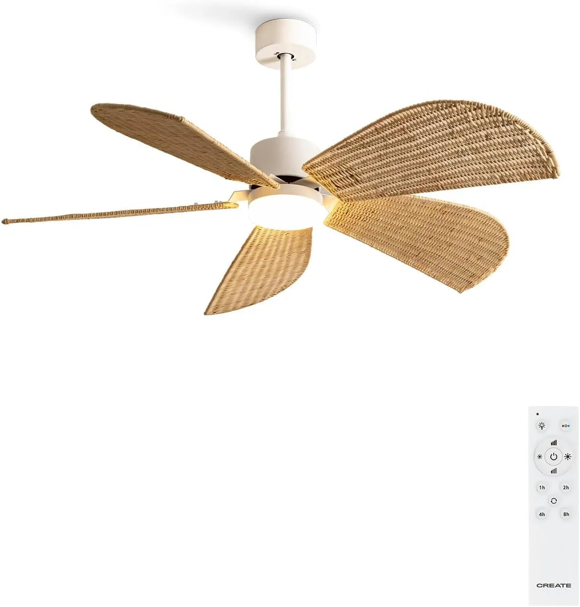 Ventilateur, 6 niveaux de vitesse, puissance 40W, 6 niveaux de vitesse, éclairage LED 3 températures, CREATE, fonction été-hiver, Silencieux