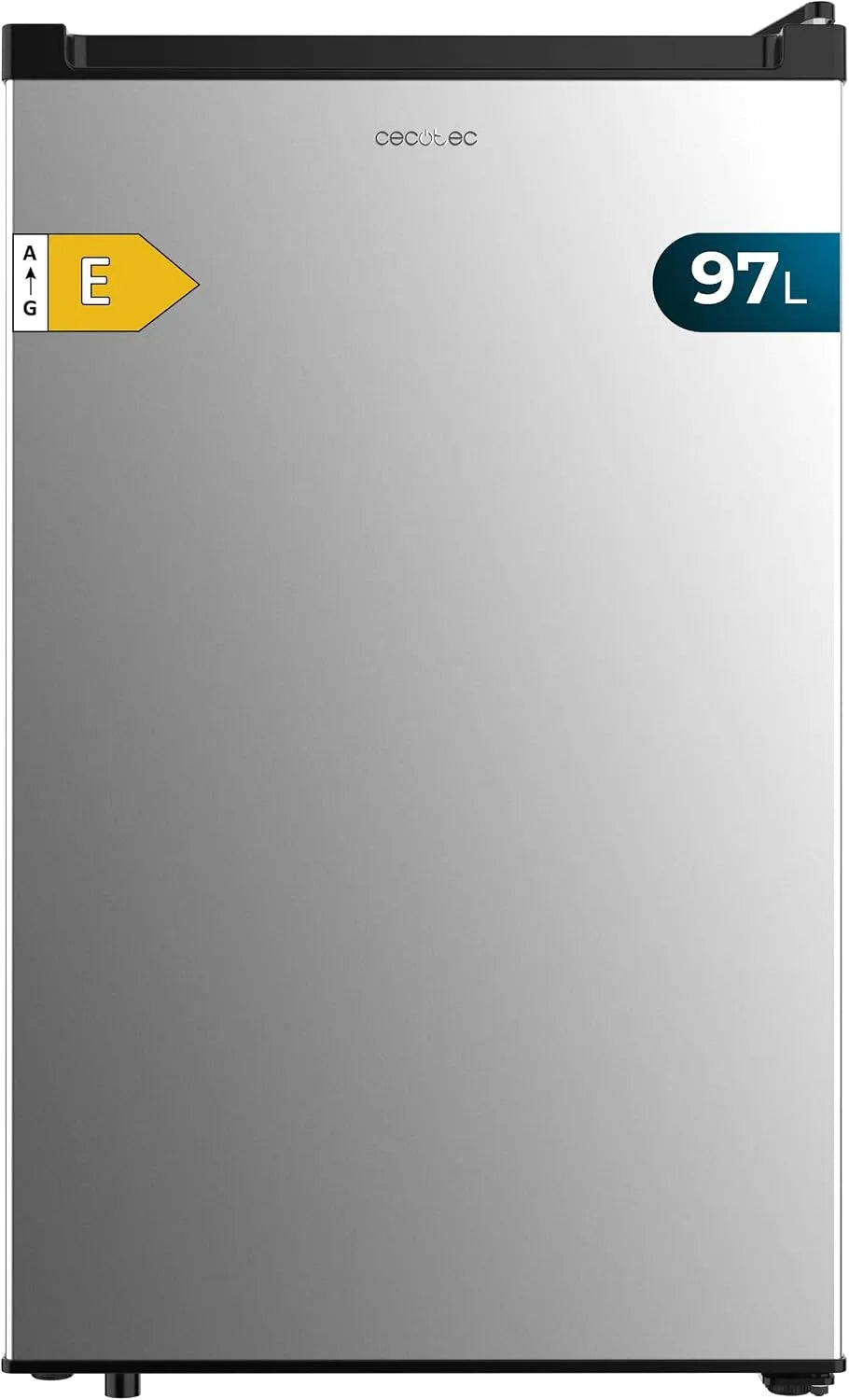 Cecotec congélateur TF 97, Dimensions 55,1 x 57,5 x 83,5 cm, Design compact, Couleur inox, Armoire 97 L Bolero CoolMarket Inox.