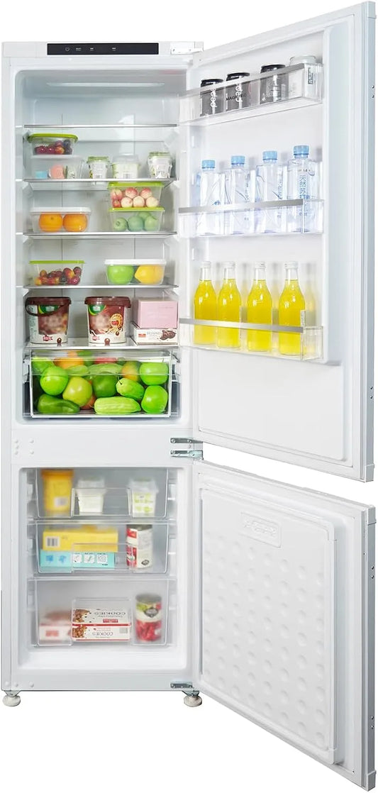 Réfrigérateur L/68, magictec Frigo encastrable 178 cm encastrable congélateur 177 froid ventilé, capacité 236 L, 2 portes, Classe énergétique D