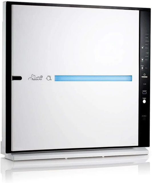 Purificateur d'air MinusA2 SPA-780A, RabbitAir Ultra Quiet HEPA, Serveur élégant, efficace et énergétique, défense des germes, finition blanche