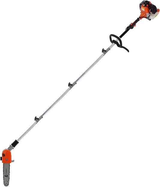 Modèle Élagueuse thermique sur perche avec tête orientable cm3 GT GARDEN, longueur 4.15 mètres, 52, 3 CV