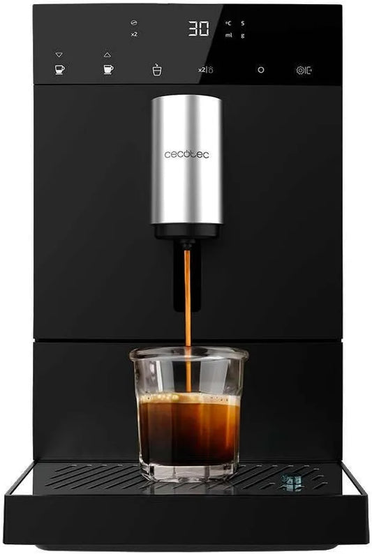 Cecotec modèle 150gr, capacité 1,1 L d'eau, Grains de café fraîchement moulus avec Plug&Play, Machine a Cafe Grain Cremmaet Compact. 19 barres