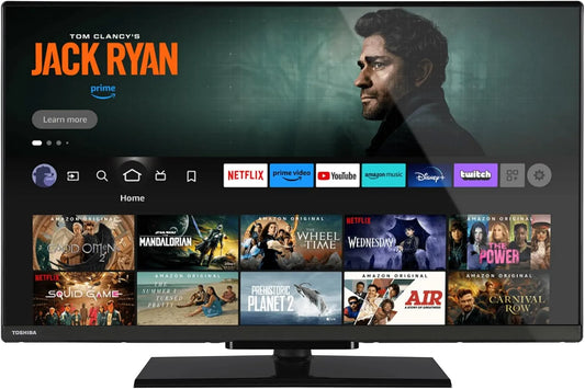 Toshiba téléviseur 24WF3F63DAR DVB-T2, HDMI 2.1, Dolby Audio, technologie LED, Smart Fire TV 24' HD Ready 24' avec Alexa intégré, HDR