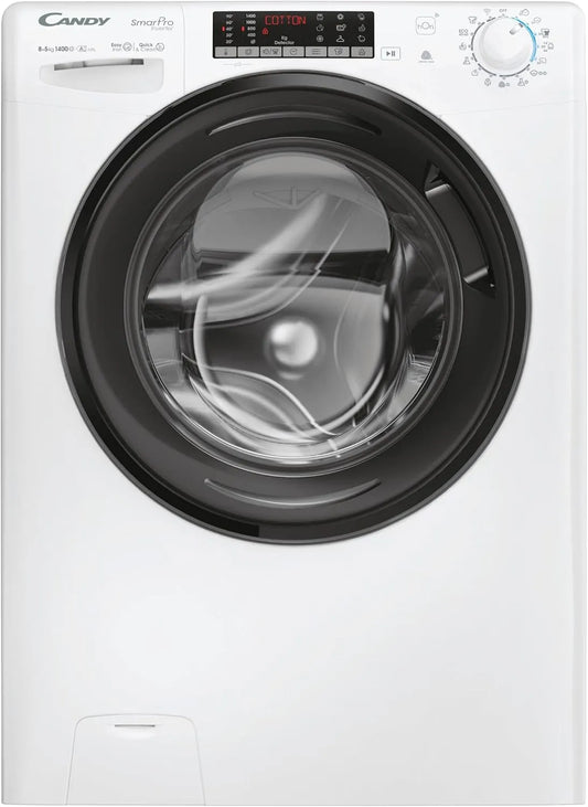 Candy sèche-linge 1400 A-10 4856TWMB6-S, Easy Iron Plus, Programme Rapide, tours, CSOW, Smart Pro Inverter 8+5 kg, HxlxP 85x60x53, finition blanche