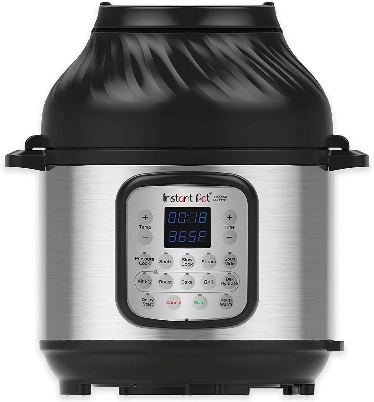 Instant Pot, Duo Crisp + Air Fryer 6L Multicooker 11-en-1 Cuissons sous pression, frites à l'air, sautés, cuits à la vapeur, mijotés, sousvides, rôtis