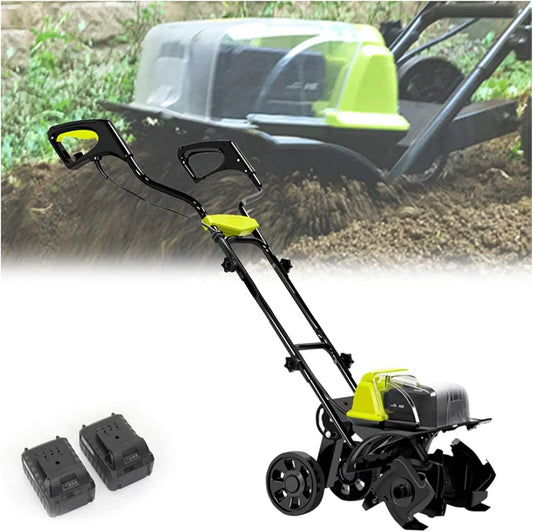 Motobineuse, Profondeur 18 cm, de Jardin, motoculteur sans Fil, Largeur des Terres cultivées