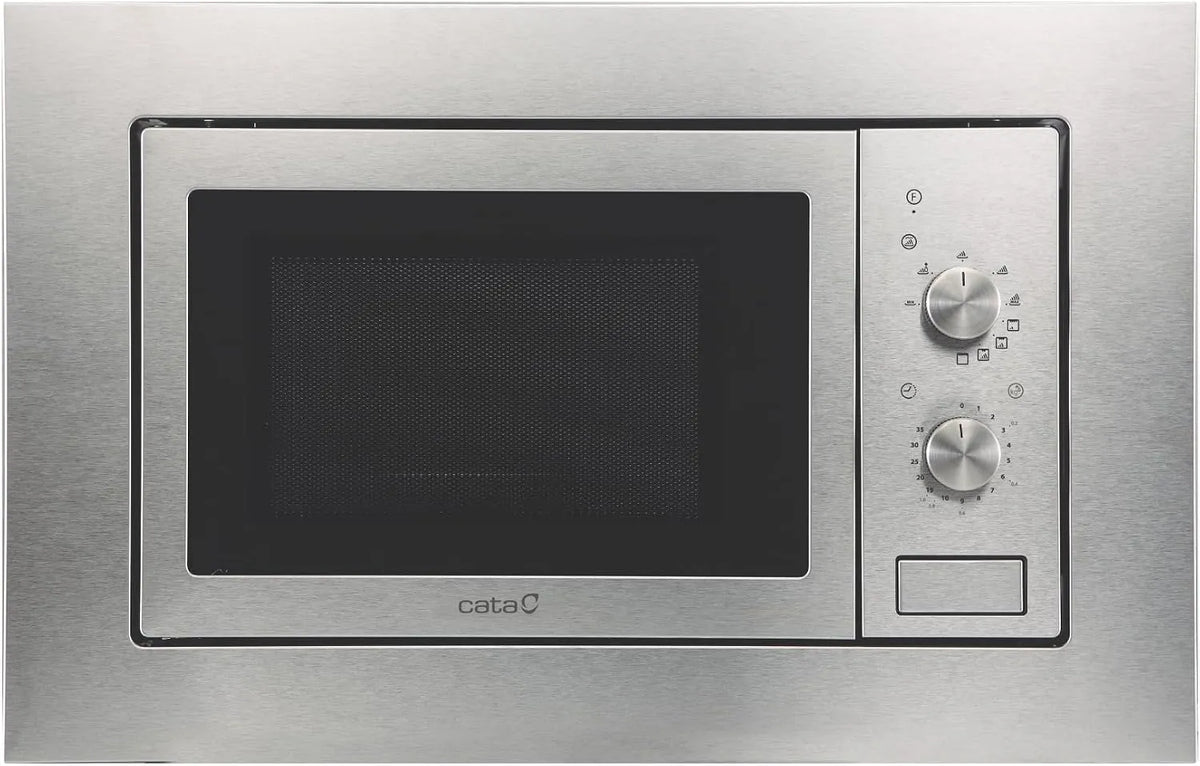 Four à micro-ondes MMA 20 X CATA, capacité 20 L, Installation dans un meuble haut, encastrable, Intérieur en acier inoxydable, Gril de 1000 W