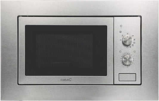 Four à micro-ondes MMA 20 X CATA, capacité 20 L, Installation dans un meuble haut, encastrable, Intérieur en acier inoxydable, Gril de 1000 W