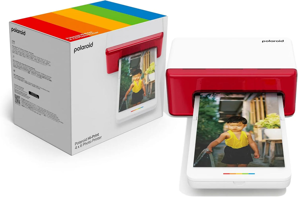 Imprimante, Hi Print 4x6, Photo Bluetooth Format Carte Postal 4X6, 10cm X 15cm, Polaroid, finition blanche