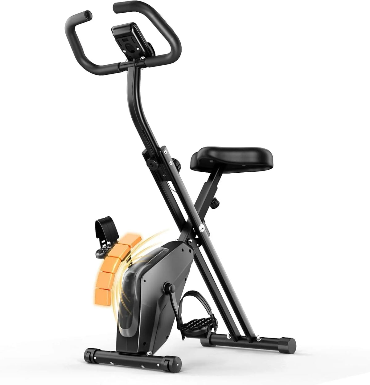 Vélo Dskeuzeew, D'exercice Magnétique de Niveau 16 Avec Siège Confortable, D'Appartement Pliable, Peu Encombrant