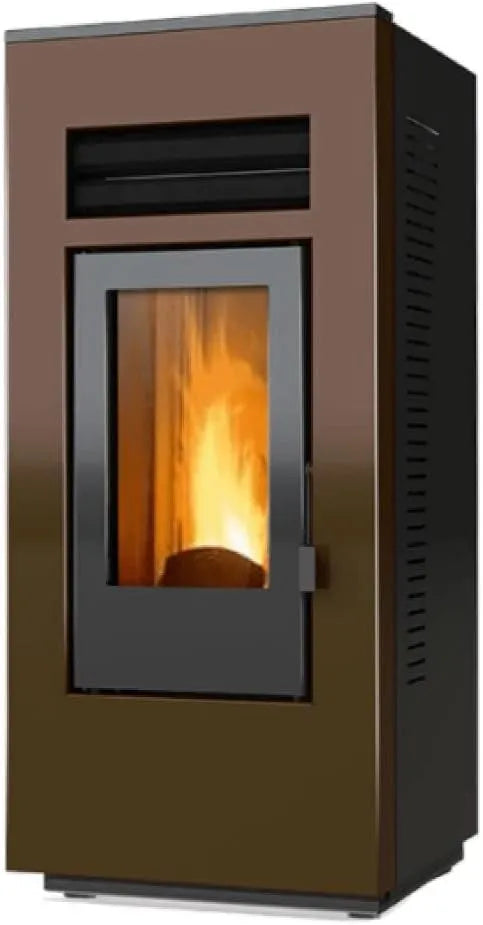 Poêle à, pellet Canalisée Optima Modèle One 10 C ventilée Couleur bronze