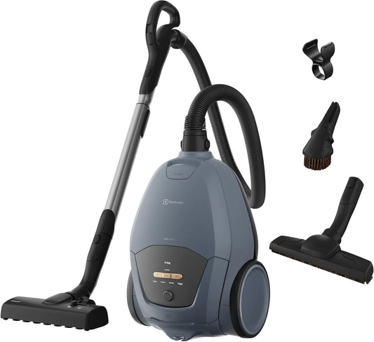 Electrolux aspirateur EB71U2LDB E12, Ultra Silencieux 59 DB, 700 Silent avec Sac, capacité 3,5 L, Rayon d'Action 12 m, Filtre Hygiène Lavable