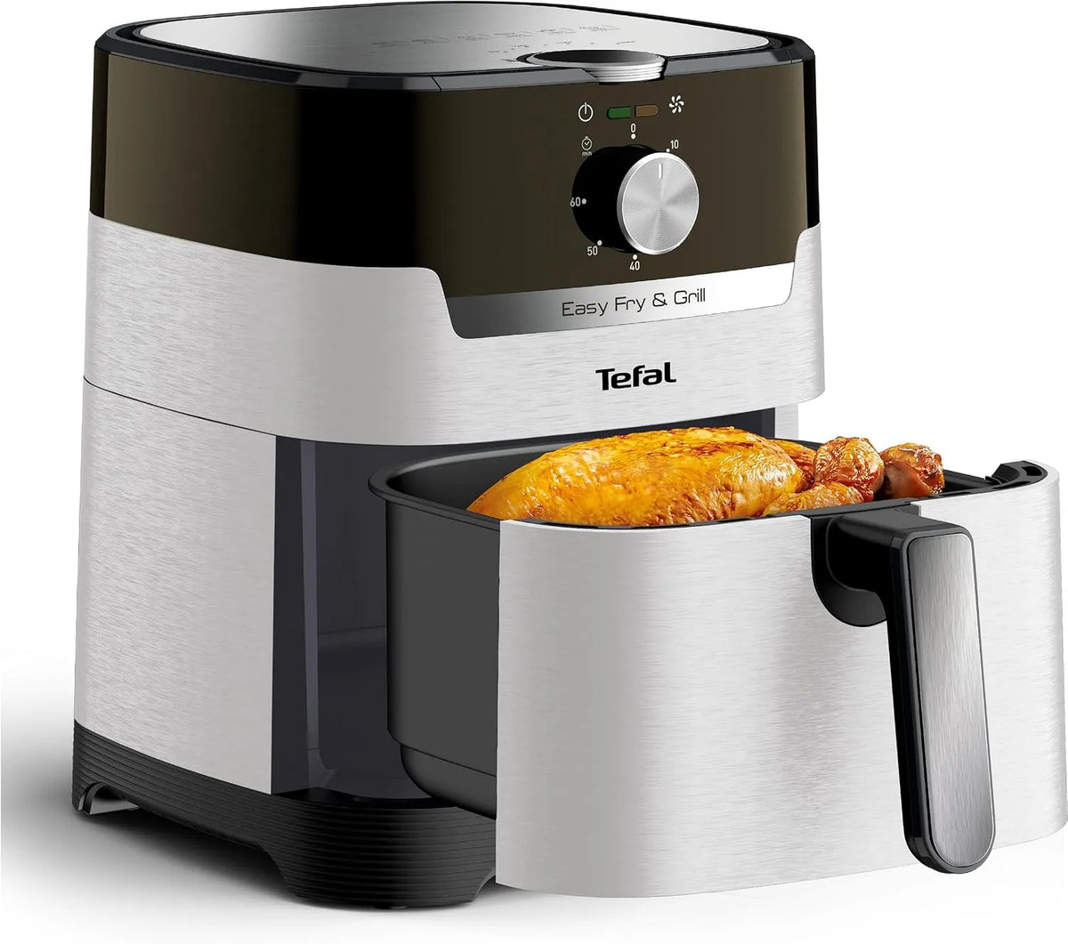 Tefal friteuse à air chaud EY501A, technologie 2 en 1, technologie extra crisp, économe en énergie, minuterie, capacité de 4,2 l, finition blanche