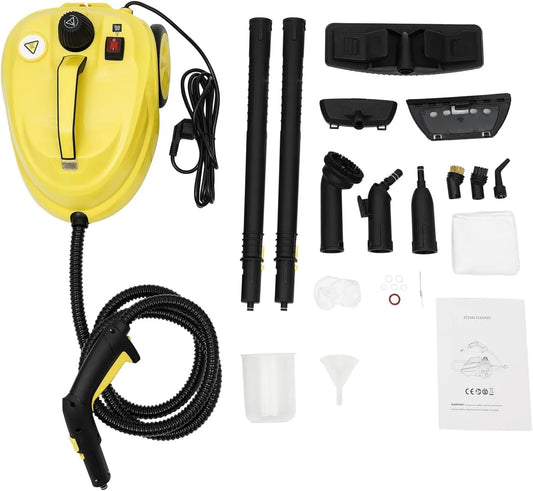 2000 W Nettoyeur vapeur, pression de vapeur 5 bar, réservoir 1,8L, à main pour cuisine, voiture, vapeur chaude 160 °C, salle de bain