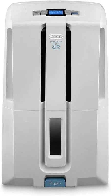 De'Longhi déshumidificateur DD233P, capacité 30L, modèle 30L, fonction antigel, jour, écran numérique, indicateur de niveau d'eau, puissant et compact