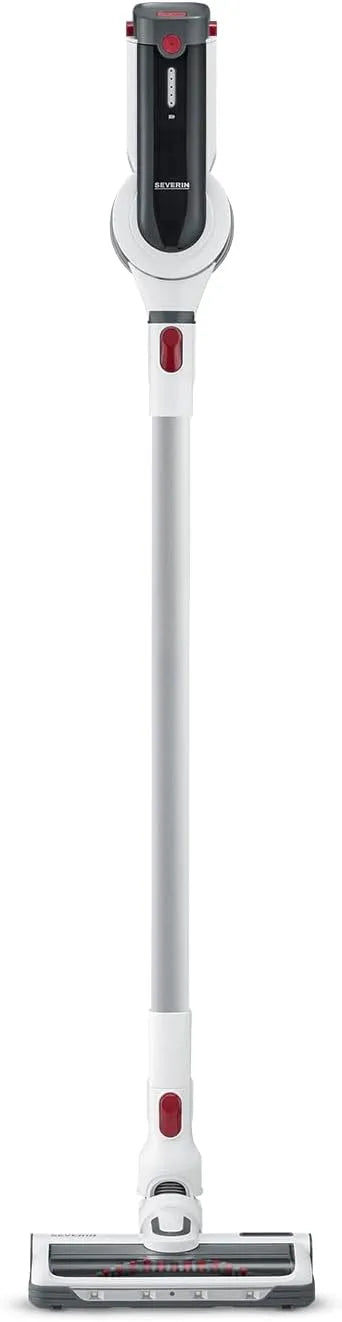 Severin aspirateur balai HV7166, multifonctions 25,2V sans fil, puissance 400 W, 60 min. d'autonomie, filtre HEPA, brosse High-Speed, éclairage LED