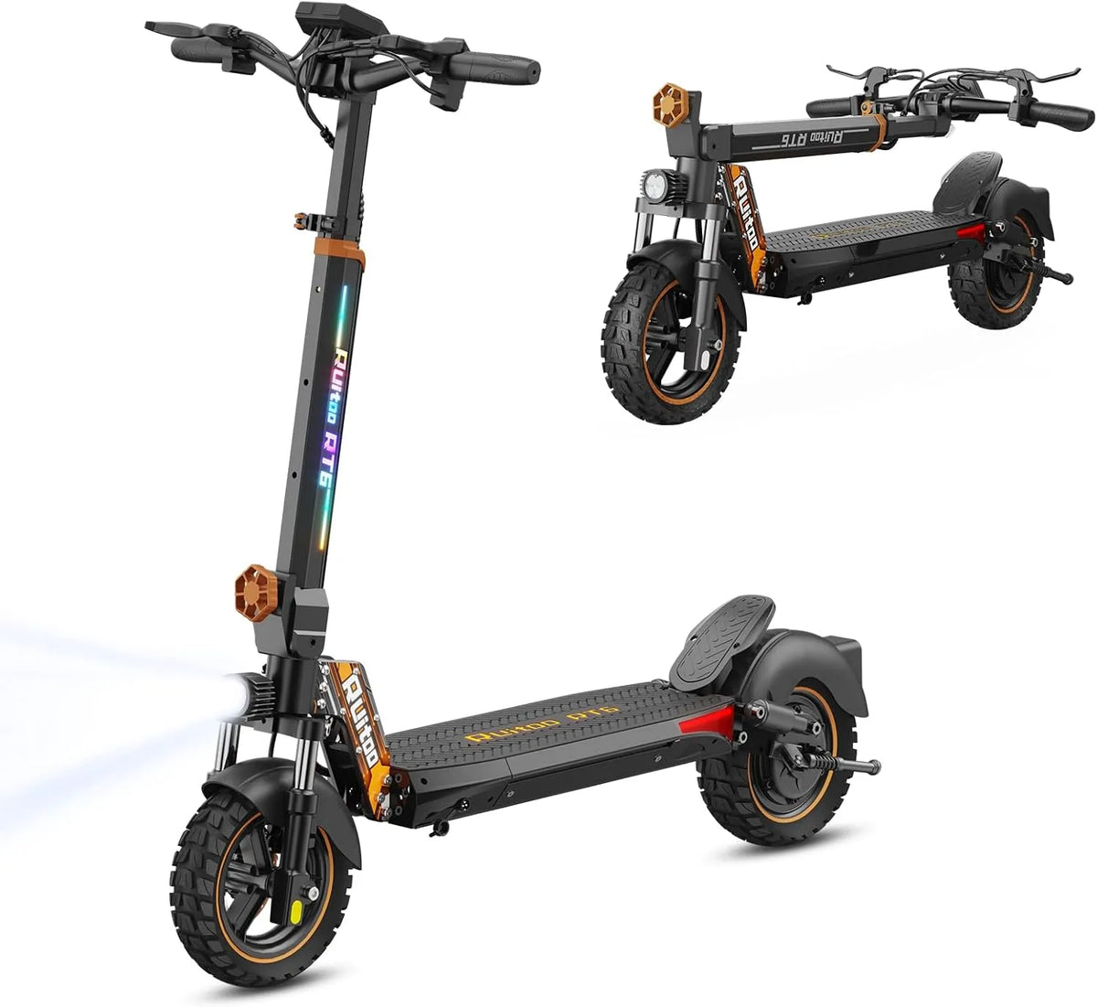 Trottinette électrique RT6/T2 Max/M5 Pro/T3, 3 Modes de Vitesse, T3 Maxi, Autonomie 55/65/75/85KM, Moteur Puissant, Pneus Tout-Terrain