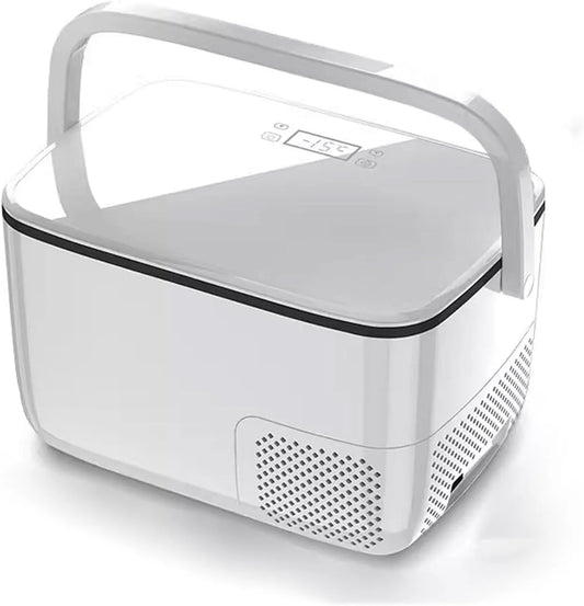 Réfrigérateur, Portable Frigo Petit Glaciere Electrique Double Zone Congélateur Et 18 L Écran Tactile Et Poignée De Transport Pliable -20 ℃ À 10 ℃