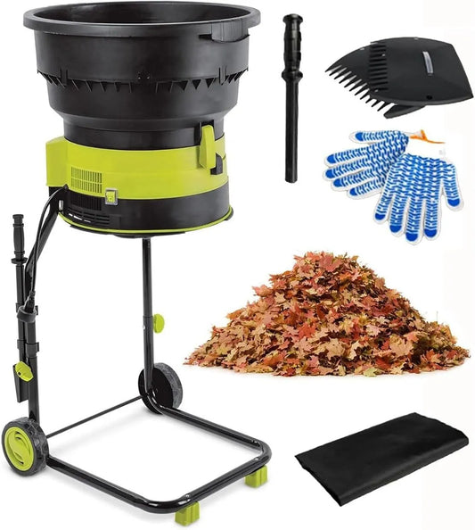 Jardin électrique pour feuilles et copeaux de bois efficaces Broyeur de, idéal pour le compostage et la gestion des débris