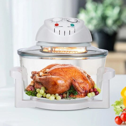 À Air en Verre Asixxsix Fryer, 65 ℃ à 250 ℃ Température Réglable, Plug UE 220V, des Légumes, des Crevettes de Poisson, capacité 12L, du Steak