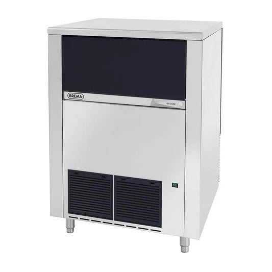 Machine à glaçons kg/24h, Pleins 134 kg, 24h Réserve-Bac 65kg Condenseur Air et Pompe de Vidange, Modèle kg, BREMA