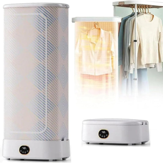 Portable Mini SéChoir, L'Appartement, SéChoir éLectrique Pliable à Double Couche, IdéAl Pour Les Voyages, Le Camping Car, La Maison