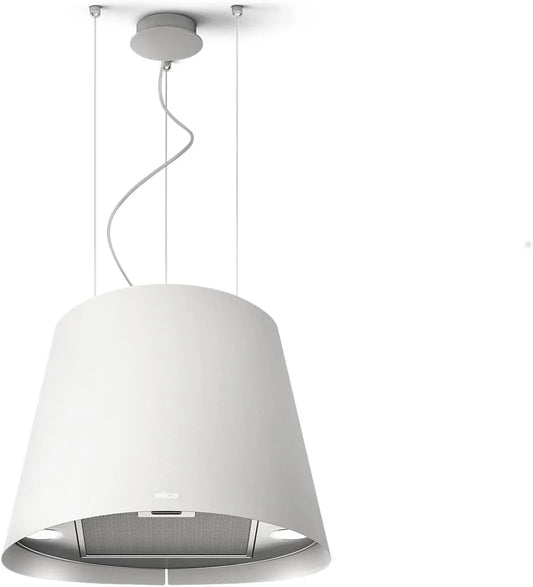 Elica modèle WH, Hotte decorative ilot JUNO WH, 50 Hotte suspendue Blanche, F