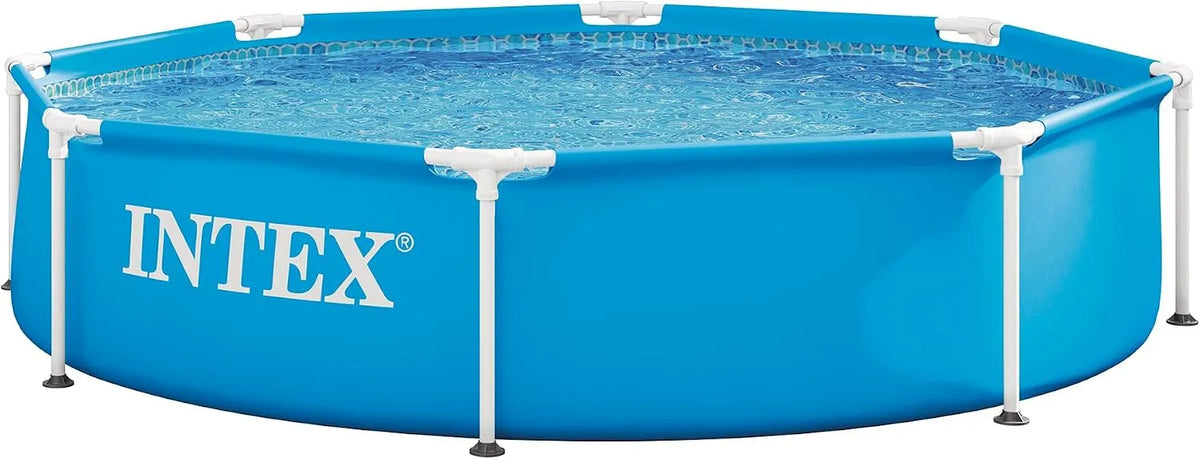 Intex modèle 28205EH, Piscine hors sol avec cadre en métal: 2,4 m x 50,8 cm, Capacité de 483 gallons, Matériau résistant aux perforations