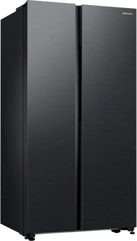 Samsung réfrigérateur américain RS62DG5003B1EF, capacité 628 L, mode énergie SmartThings AI, SpaceMax, acier finition noire, largeur 178 cm, No Frost+
