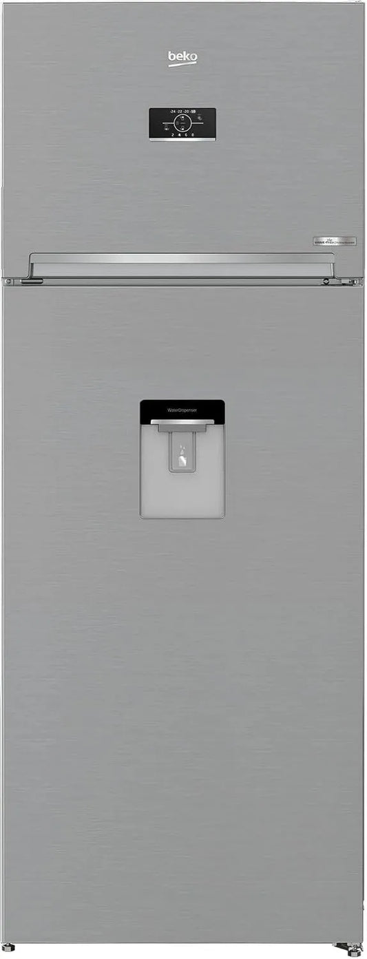Beko modèle 455lt Rdne455e40dxbn, Frigo Doppia Porta Total Nofrost E 70cm Inox